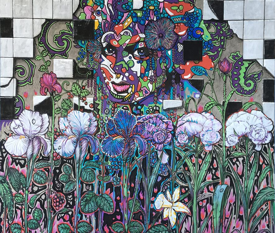 Fremdling, 2017, Scharpf/Poinsenot/DenEnd, OEl, Tempera auf Holz